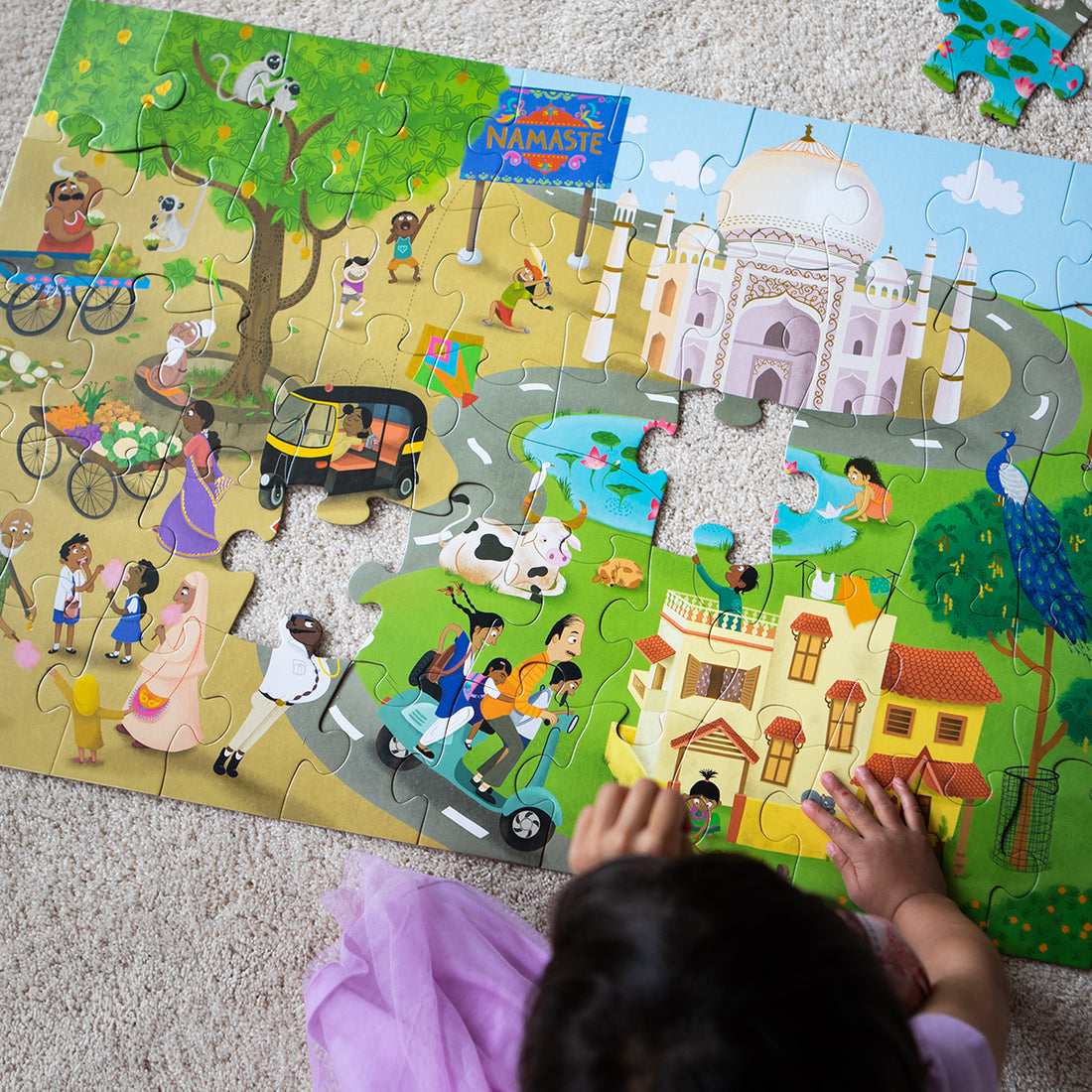 Namaste India Bundle (Floor Puzzle + Tabletop Puzzle)