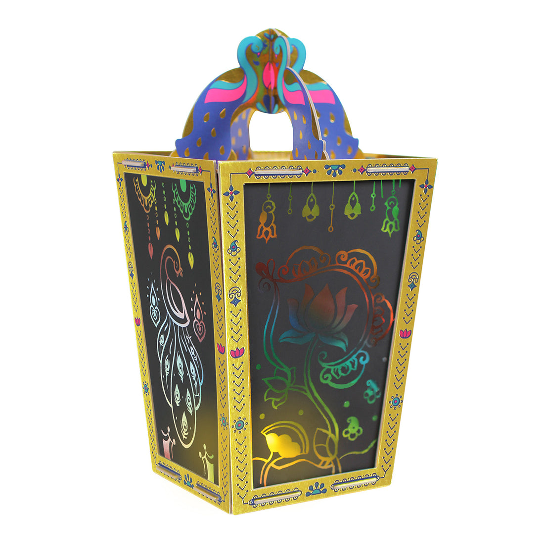 Rangoli Mandala Scratch Art Lantern Kit