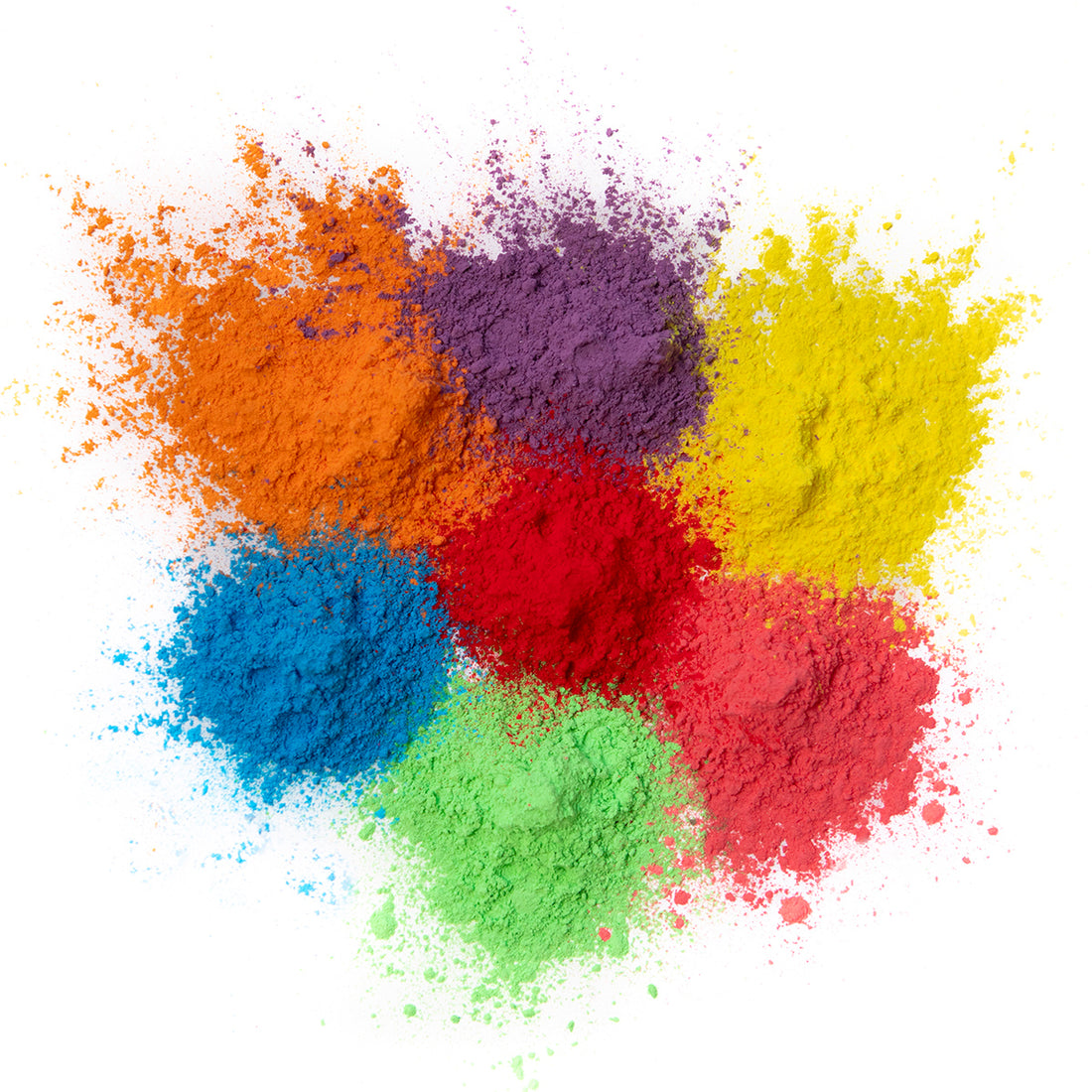 All-Natural Holi, Non-Toxic, Washable, Color Powder - Assorted Pack of 100