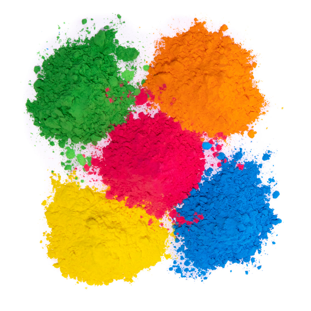 All-Natural Holi, Non-Toxic, Washable, Color Powder - 1 LB, pack of 5 ...