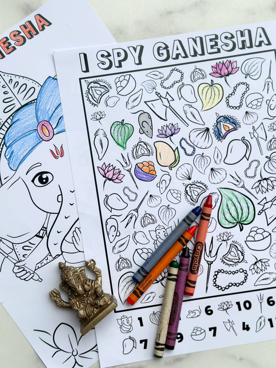 Ganesha I Spy Game - FREE Printable