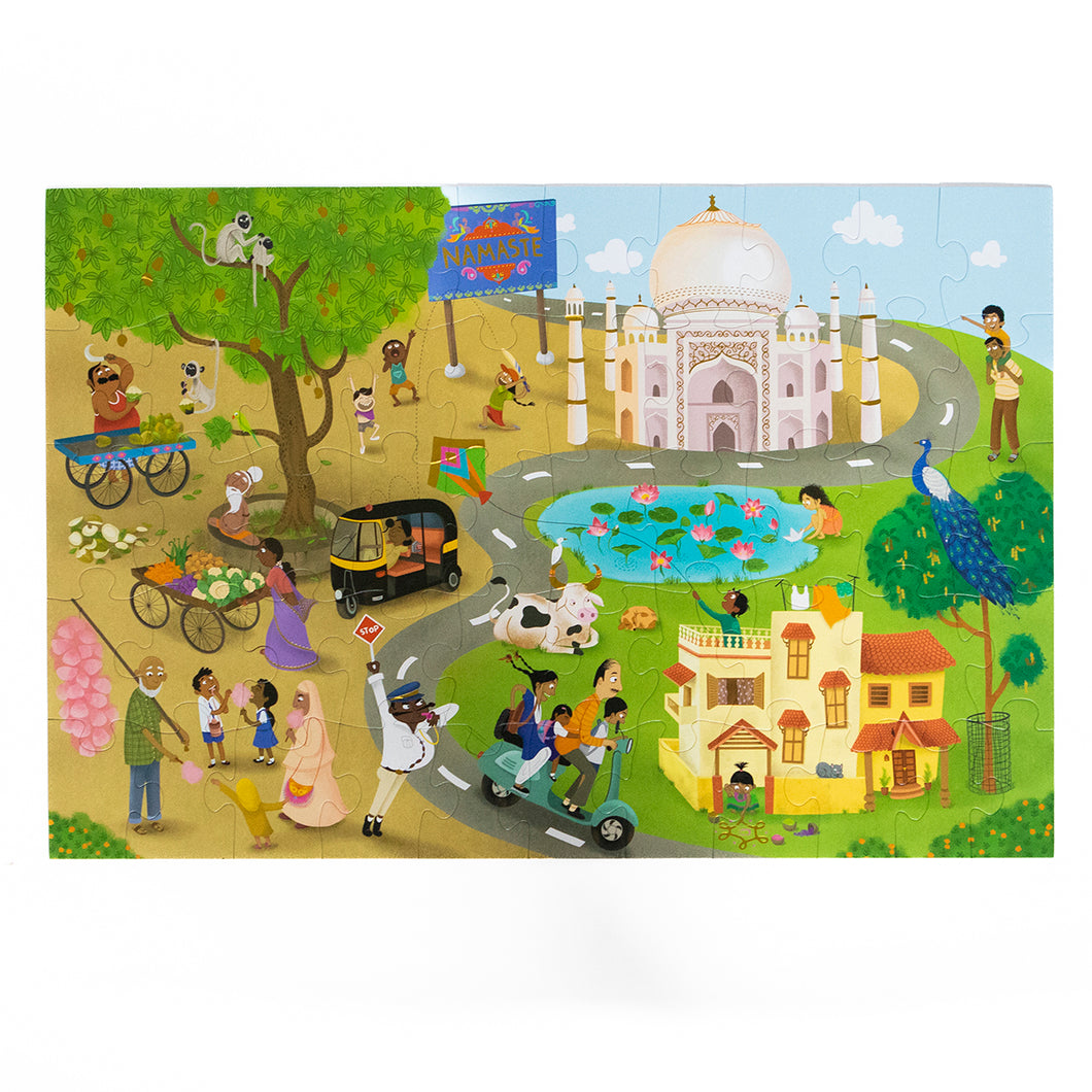 Namaste India Floor Puzzle - 48 pcs