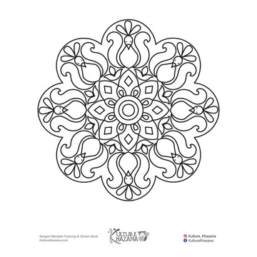 Rangoli Mandala Coloring sheets - Free download