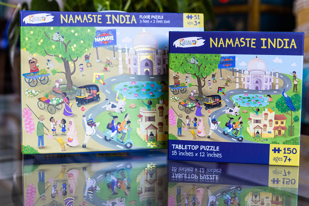 Namaste India Bundle (Floor Puzzle + Tabletop Puzzle)